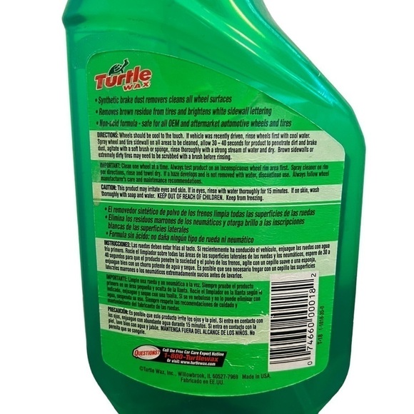 Turtle Wax All Wheel & Tire Cleaner Foaming Brake Dust Remover - Picture 5 of 6